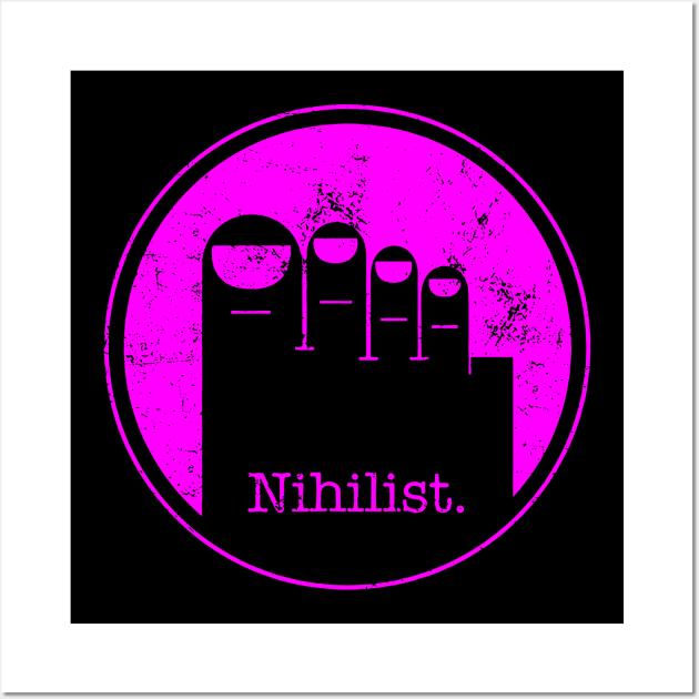 The Big Lebowski - Minimalist Nihilist Pink Wall Art by Djokolelono